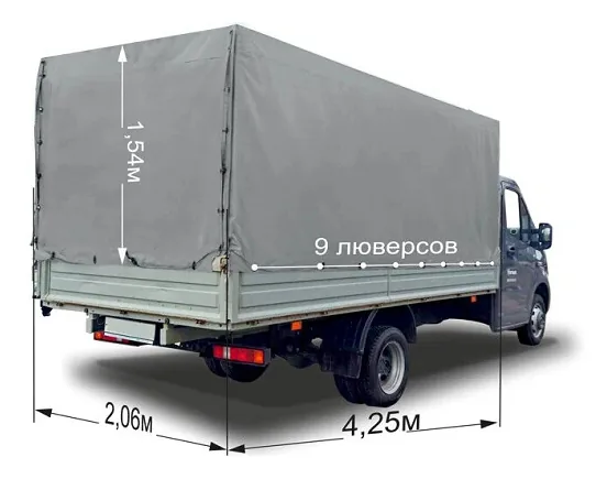 Тентованная Газель для почасовой аренды — грузоперевозки в Астане